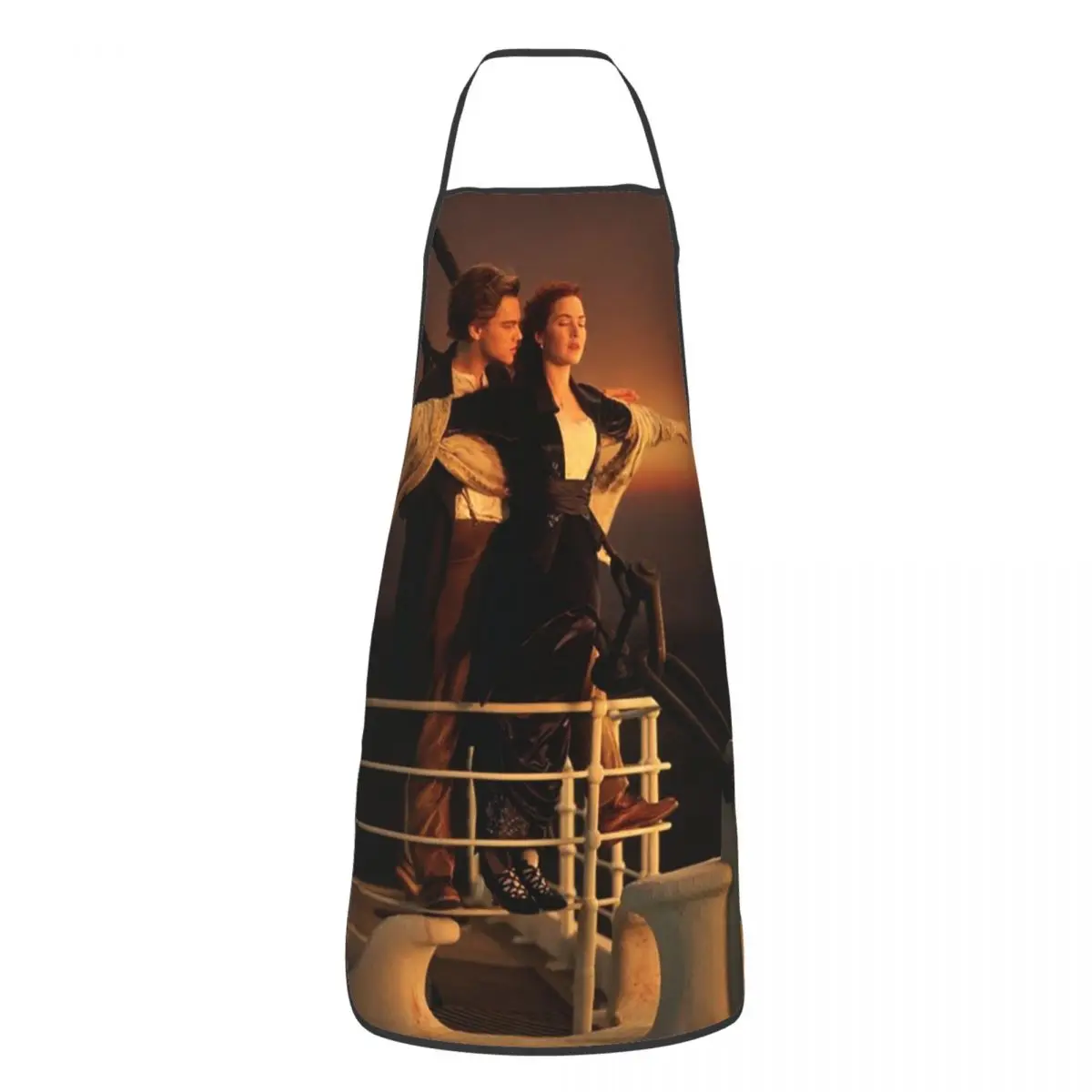 Titanic Jack And Rose Movie Aprons Chef Cooking Tablier Waterproof Bib Kitchen Cleaning Pinafore for Women Men Painting