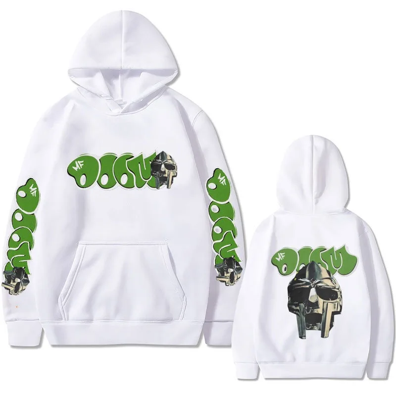 الهيب هوب مغني الراب Mf Doom Madlib Madvillain قناع الفن الجمالي هوديي غير رسمي البلوفرات خمر هوديي الملابس بلوزات للرجال #2