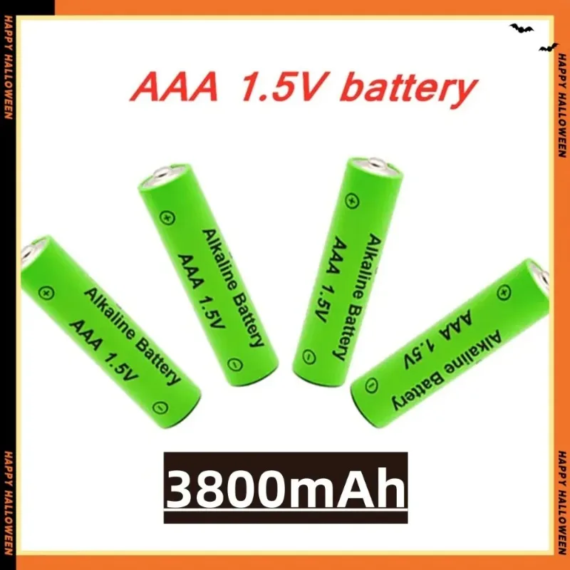 Batería alcalina recargable de 1,5 V, pila AAA de 3800mAh, para linterna, ratón, reloj, Control remoto, etc. + cargador