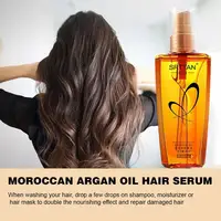 80ML Moroccan Argan Oil Hair Serum Lightweight Hair Oil Mist For Split Ends Frizzy Hair And Flyaways,Hair Oil Repair Gloss Shine 2