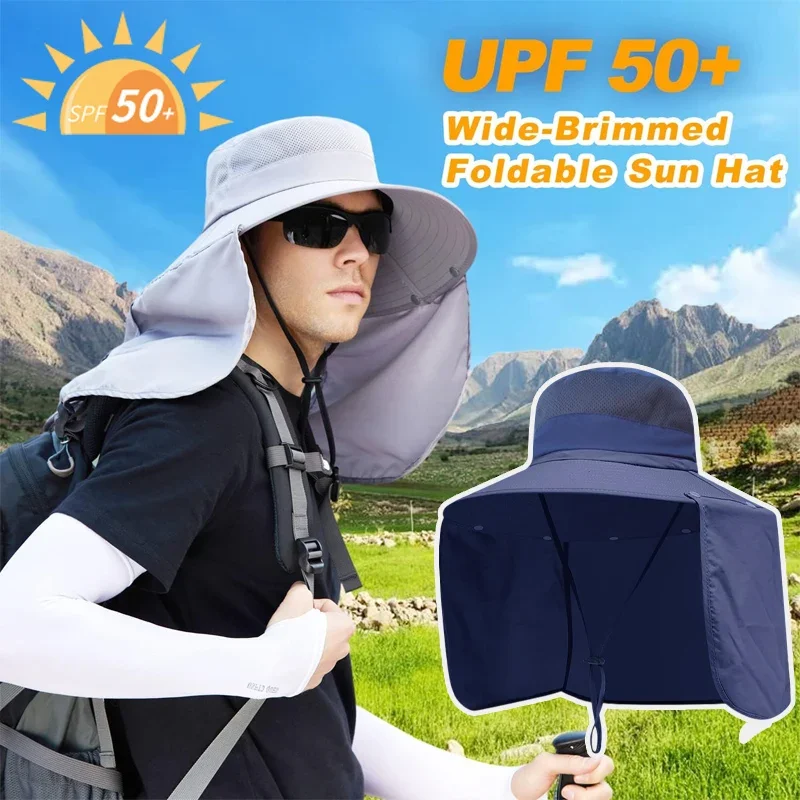 

1/2/3Sets Summer Breathable Sun Shade Sun Protection Neck Protection Neck Sun Hat Lightweight Quick Drying Fisherman Hat