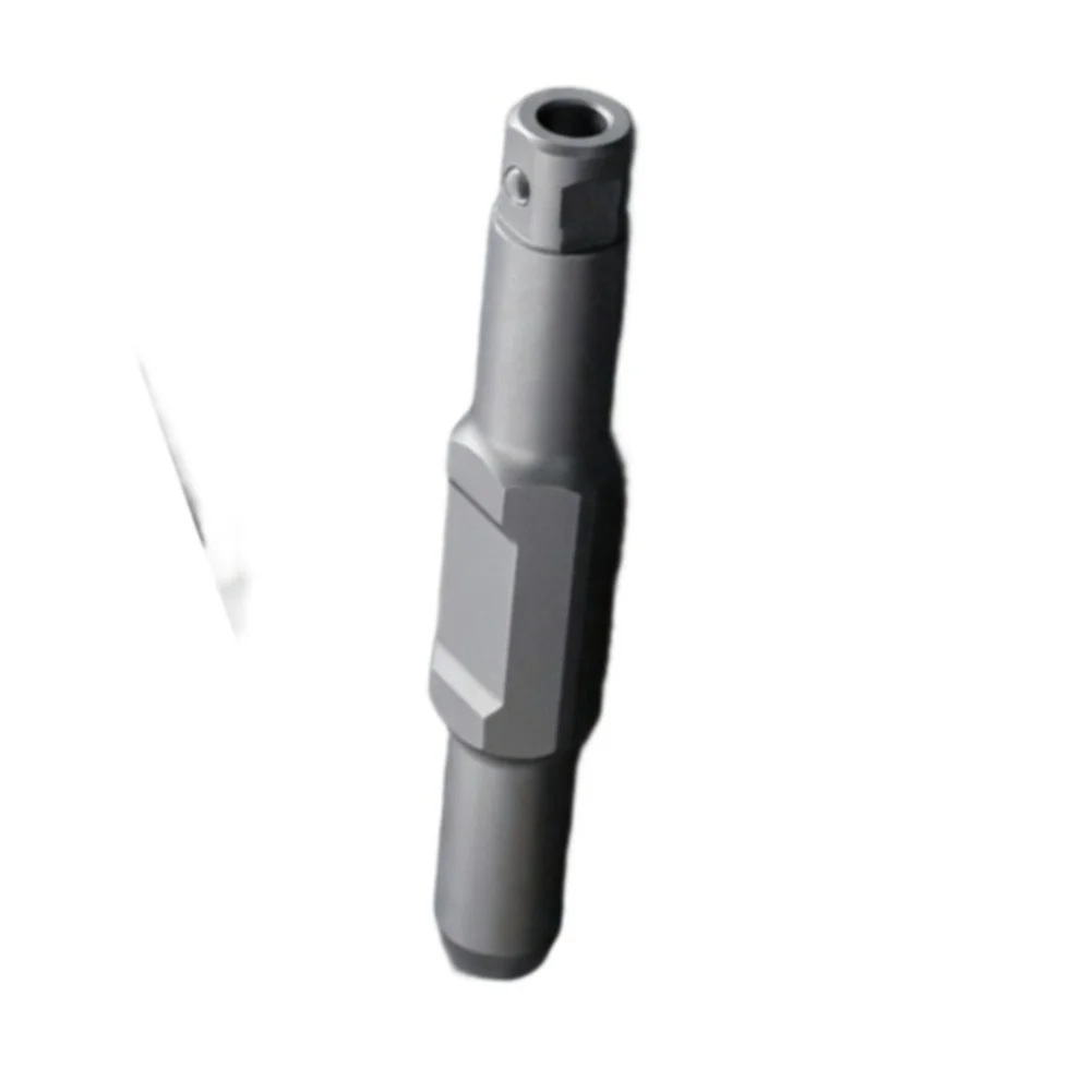 Extension rod for mechanical tamping plates to facilitate deeper penetration and uniform density in granular material compaction