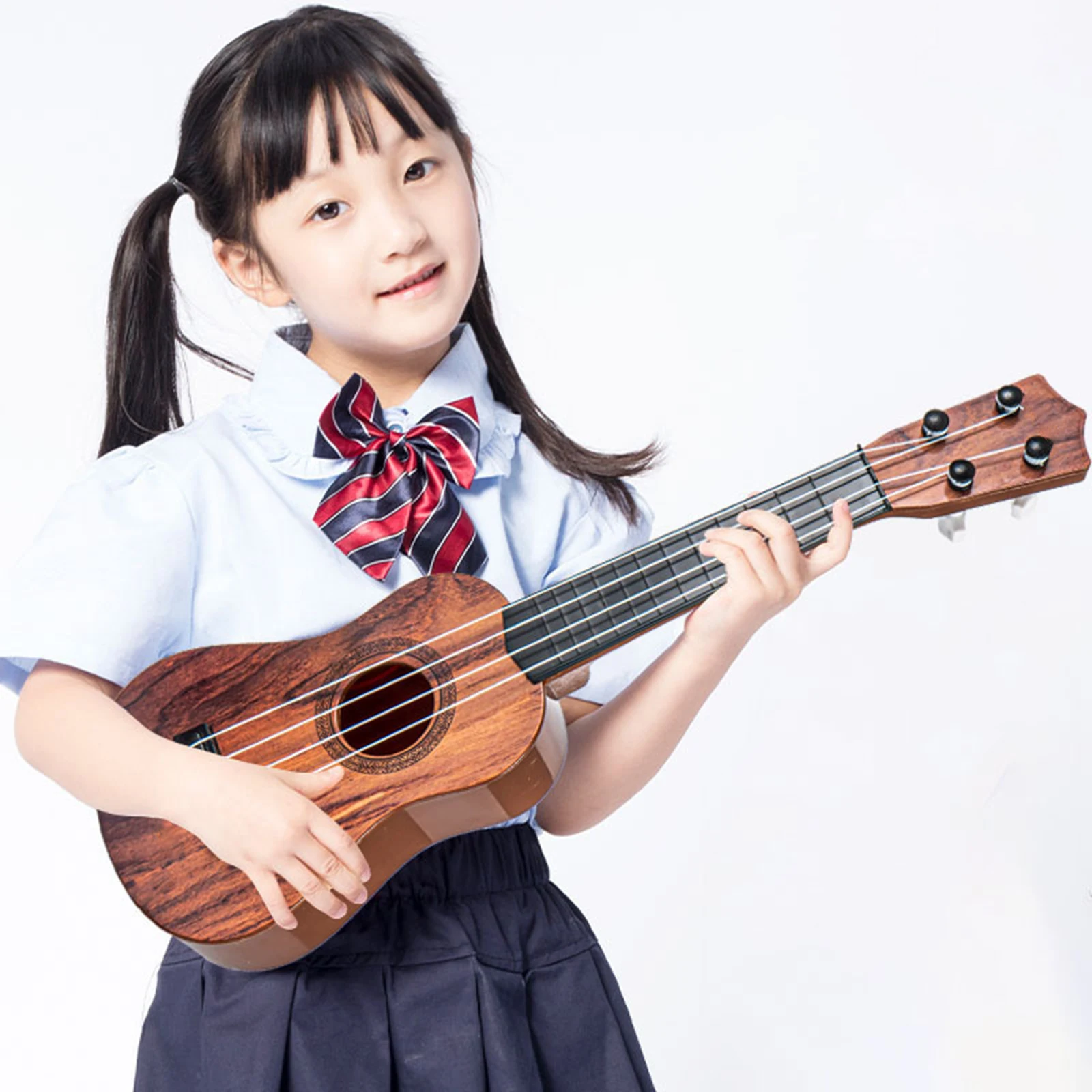 4 Strings Soprano Ukulele Guitar Strumming Training Early Education 21inch Music Toy Gift for Beginner Guitar Musical Instrument