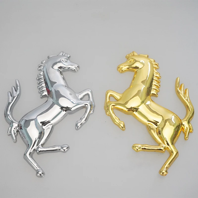 Car Styling 3D Metal Running Horse Emblem Decal Stickers For Ferrari 458 488 F12 FF430 Fender Window Bumper Badge Accessories