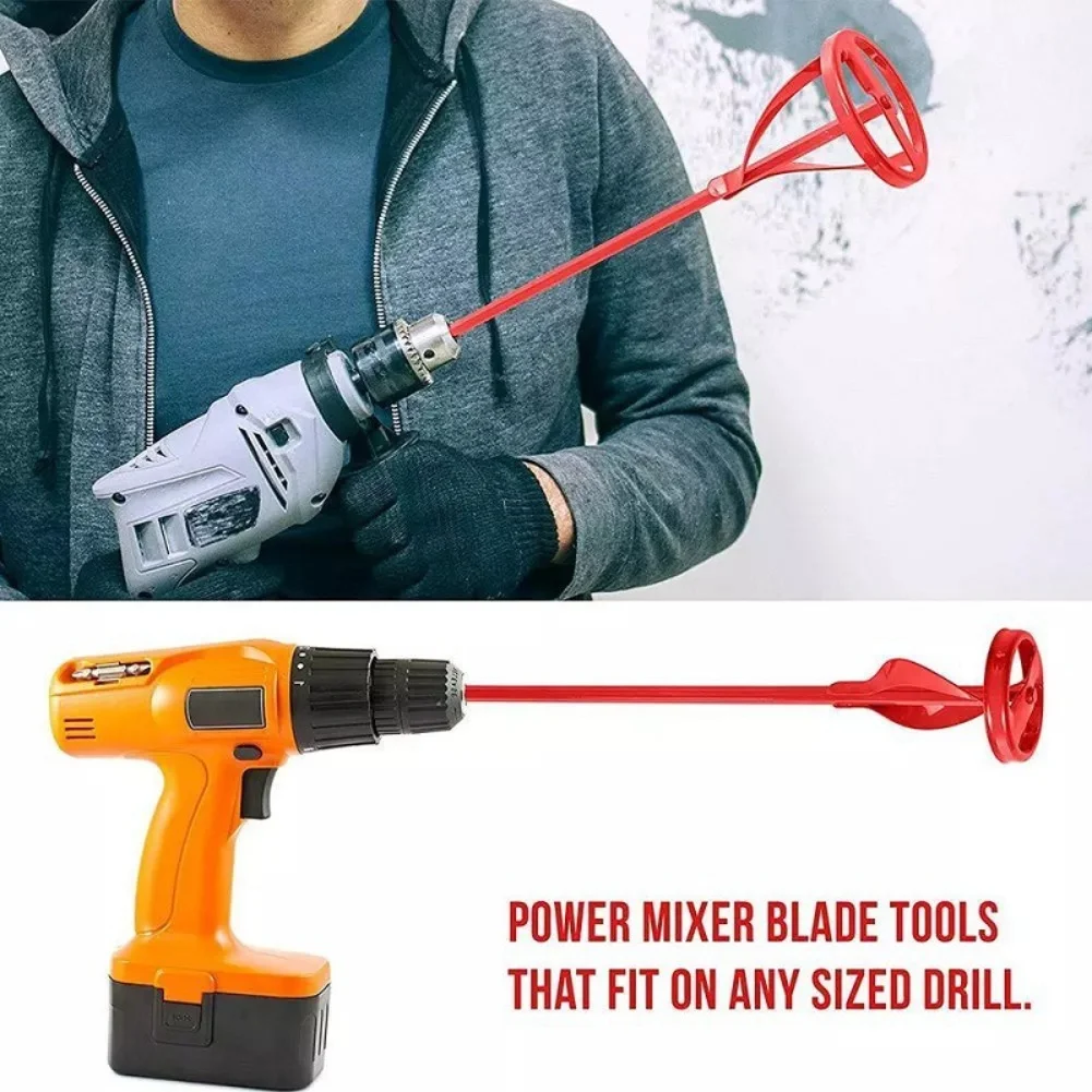 Liquids Paint Mixer HSS Putty Mixer For Electric Drills Putty Powder Epoxy Resin Mixing Rod Paint Drill Attachment Paddle