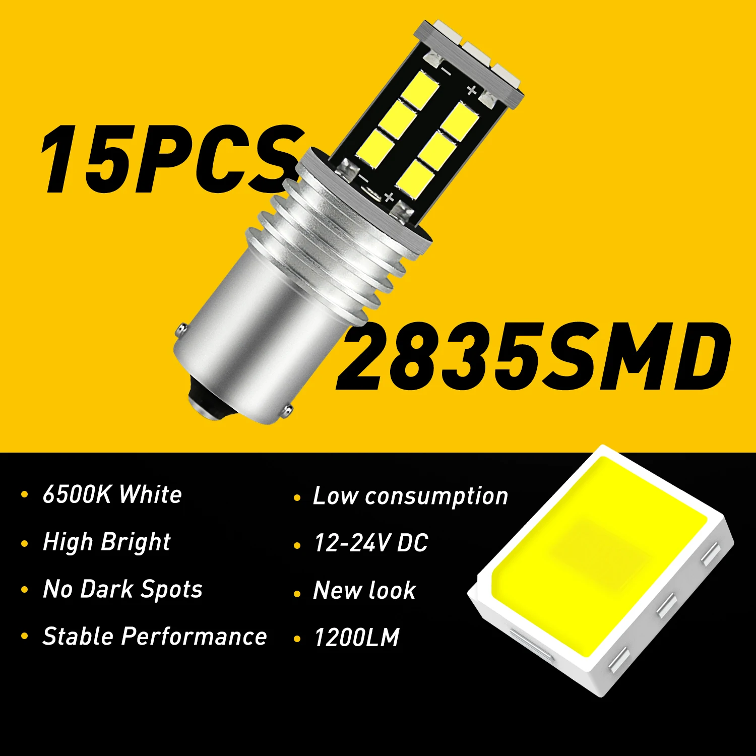 2X 1200LM 2835SMD 1156 P21W LED BA15S 7506 Weiß 12V Canbus Reverse Lampen Für Volvo C30 C70 S40 S60 S70 S80 V40 V50 V60 V70 XC60