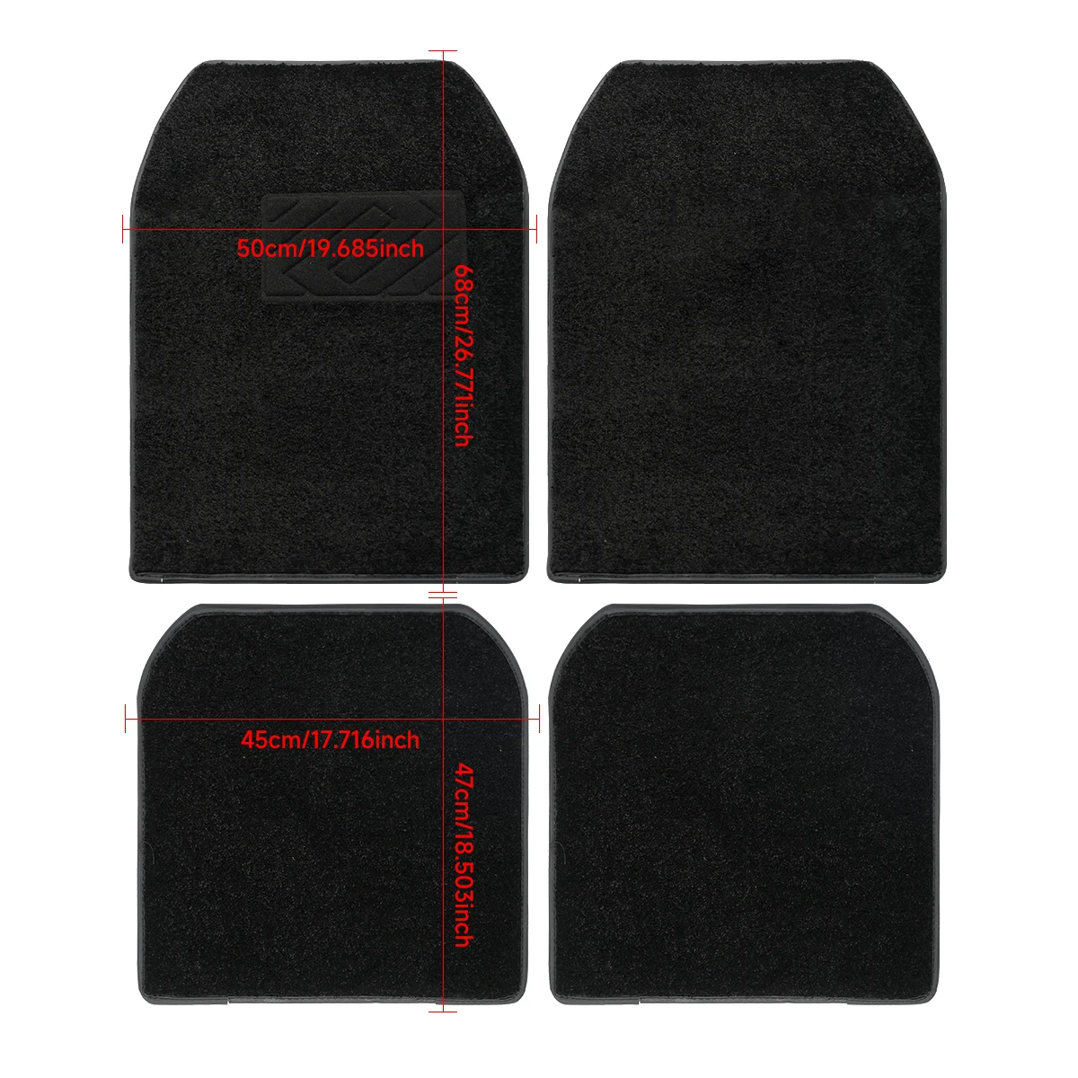 12V Starlight Car Mat Car Full Starlight carpet Starlight foot mat change color belt app Remote Control Light Effect LED Rugs