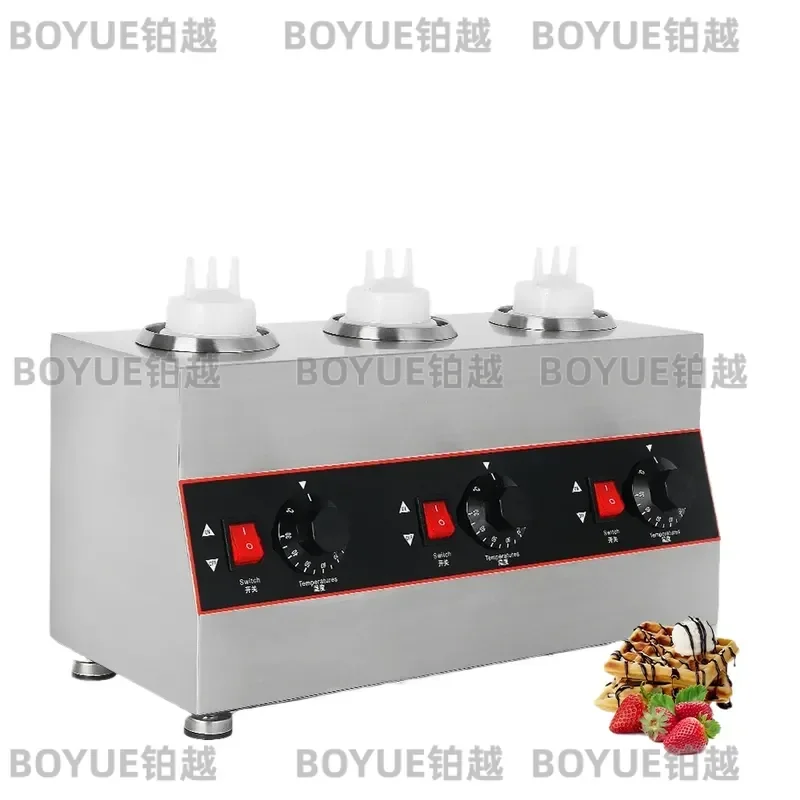 Electric Sauce Warmer for Ketchup Chocolate Jam Commercial Condiment Heater Insulation Machine for Salad Dressing Bottles