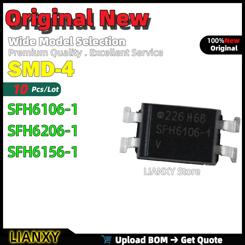 10pcs SMD-4 SFH6106-1 SFH6206-1 SFH6156-1 Optocoupler New Original