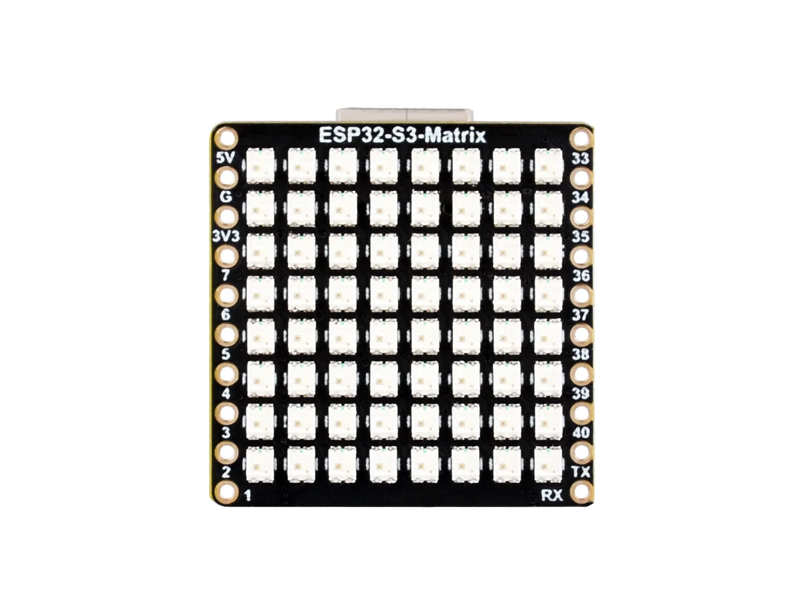 Imagem -04 - Placa de Desenvolvimento Onboard 8x8 Rgb Led Matrix e Qmi8658c Atitude Sensor Suporta Wi-fi e Bluetooth Esp32 Deep Esp32-s3