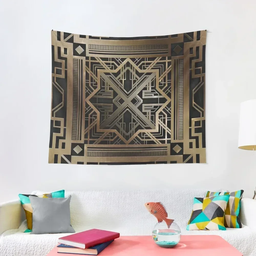 

Art deco,gold,black,vintage,chic,elegant,1920 era,The Great Gatsby,modern,trendy,decorative Tapestry