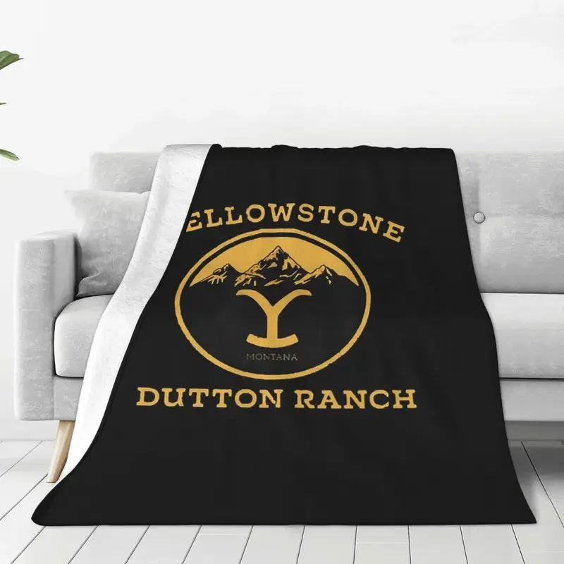 

Yellowstone Classic Tv Show Blanket Flannel Spring/Autumn Breathable Warm Throw Blankets for Sofa Car Rug Piece