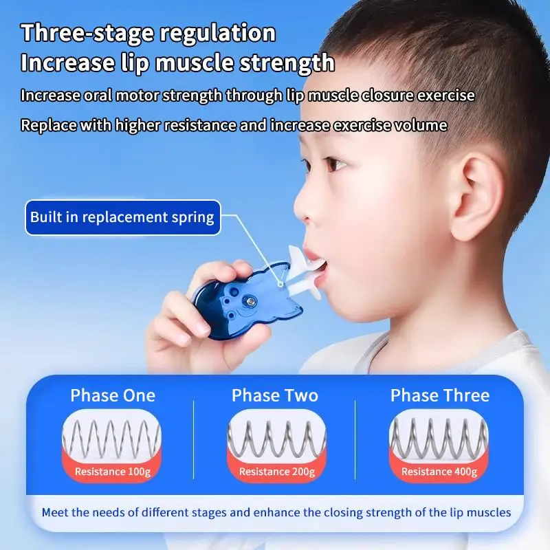 Lip Muscle Trainer Resistance Breathing Exerciser Helps Strengthen Lip and Jaw Muscles Home Use for Voice and Singing Practice