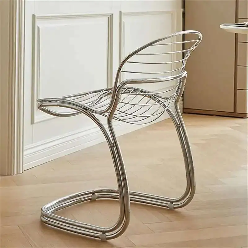 Nordic simples metal cadeiras de jantar sala de jantar móveis moderna cadeira de jantar lazer encosto cadeiras designer criativo poltrona