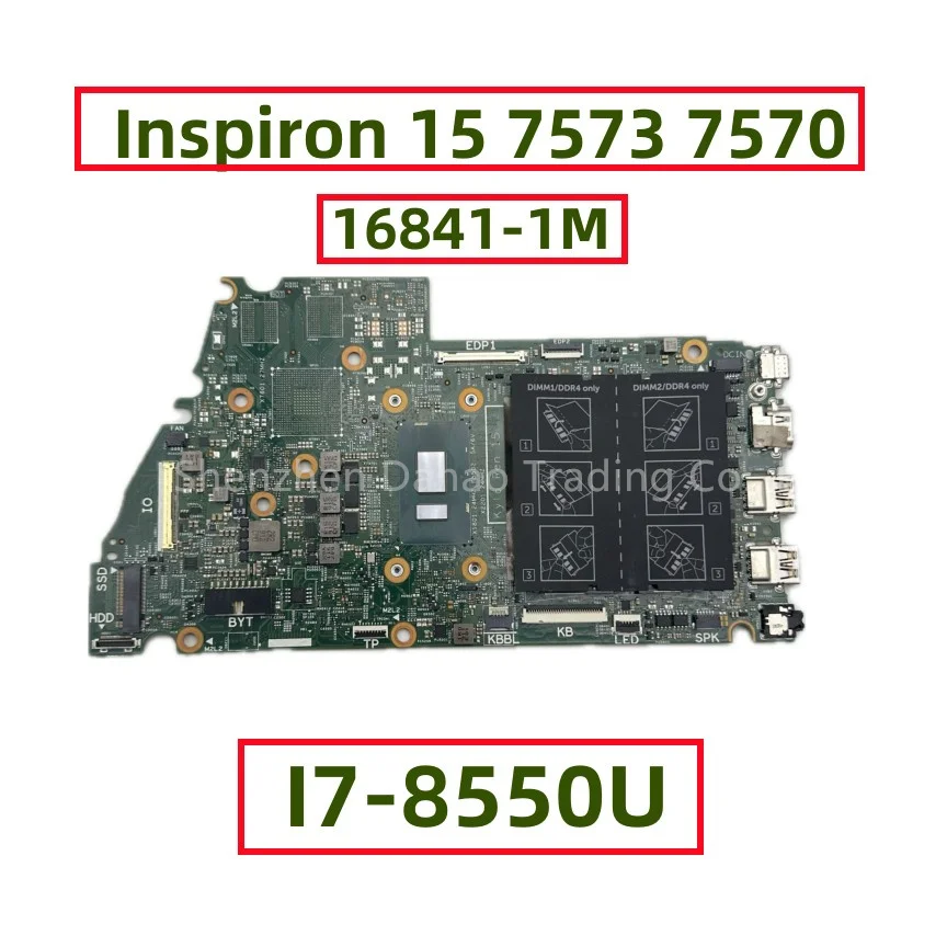 

Материнская плата 16841-1M для ноутбука Dell Inspiron 15 7573 7570 С Core I5-8250U UMA I7-8550U 0WWYYN 0471TW, полностью протестирована