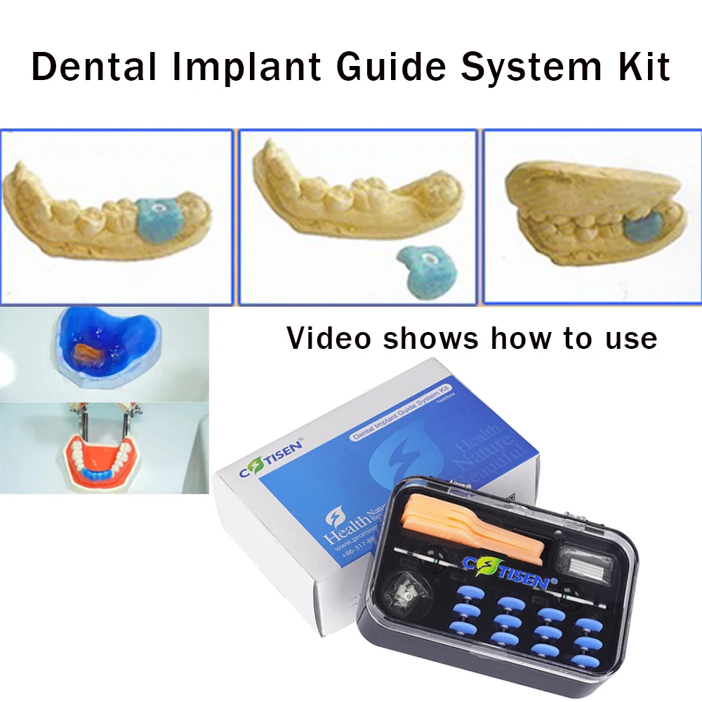 

Cotisen Dental Implant Guide Locating Surgical Drill Installation Positioner Cap Dentistry Instrumental Instruments Dentist Tool