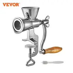 VEVOR Manual Grain Grinder 1.6Inch Thickness Coffee Machine Mill with Hand Crank Table Clamp Design Stainless Steel for Home