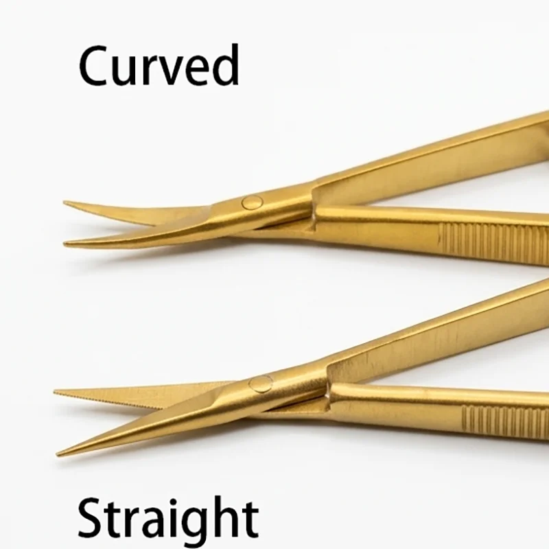 12cm Edelstahl-Feder-Augenbrauenschere Präzisions-Gesichtshaartrimmer Ergonomische Make-up-Pflege Schönheitswerkzeuge – Detail 4