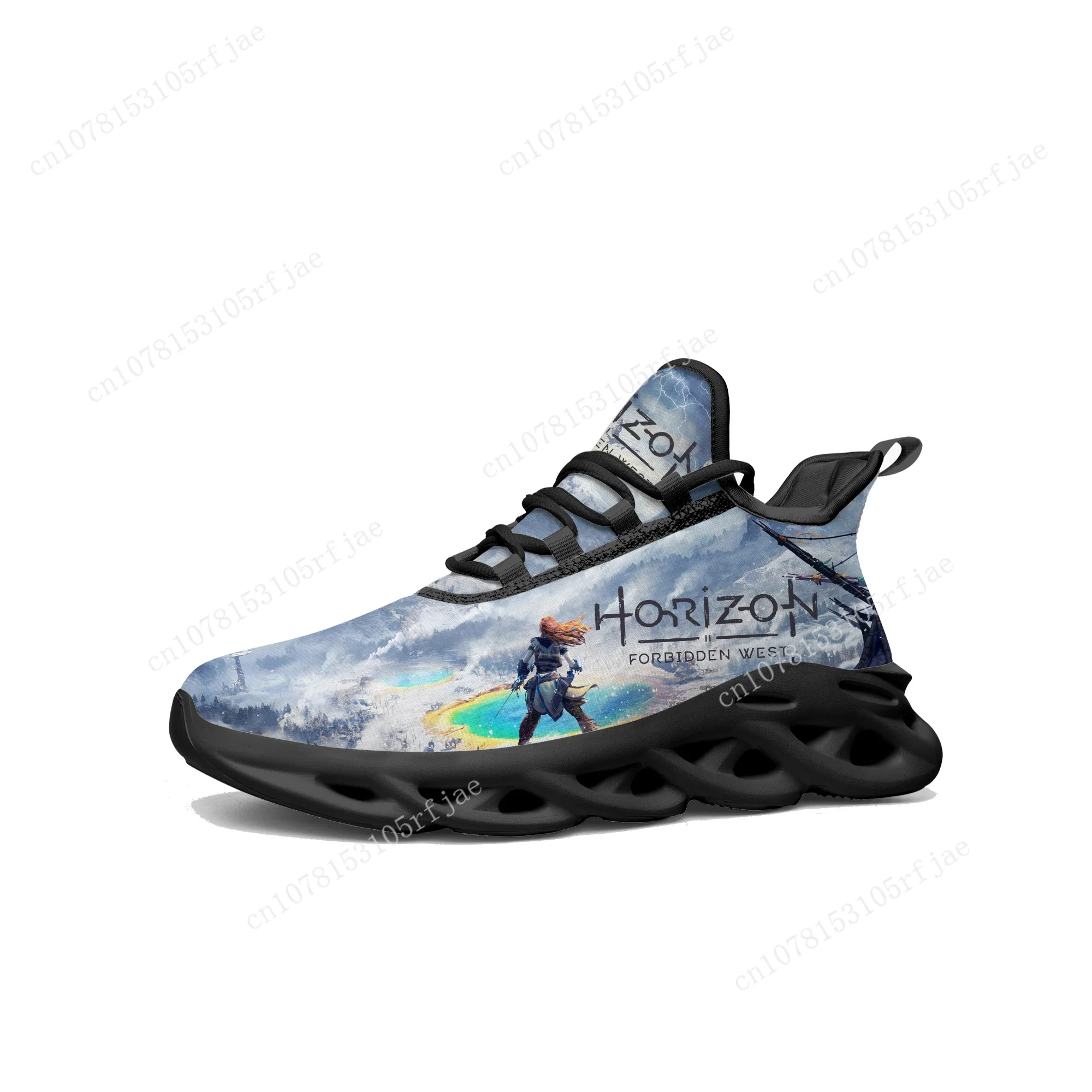 Horizon Forbidden West Flats Sneakers Cartoon Game Men Women Teenager Sports Running Shoes High Quality Tailor Made Lace Up Shoe