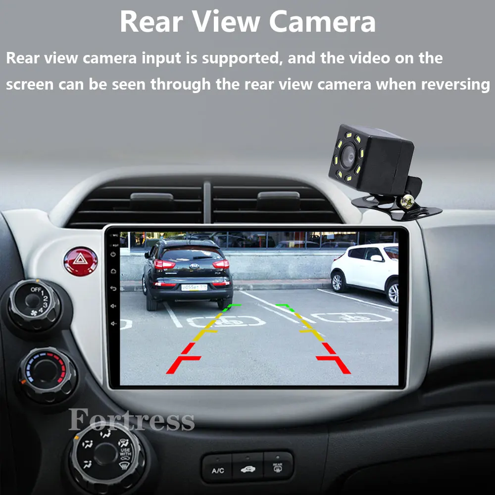 Android 16 Radio estéreo de coche para Honda Fit Jazz 2008 - 2013 2din Carplay Multimidia reproductor de vídeo navegación GPS unidad principal WIFI BT 3