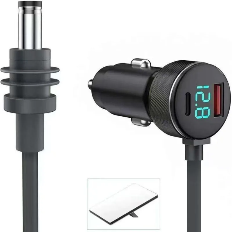 2M For Starlink Mini USB Type C Car Charger Adapter Vehicles DC Power Cable Digital Voltmeter Waterproof Extension Charger
