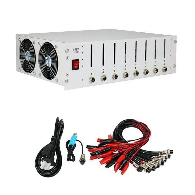 

(Sea shipping) EBC-X 8-channel Battery Divider Cabinet Ternary Iron Lithium Battery Capacity Tester 10 Charge 10a Discharge
