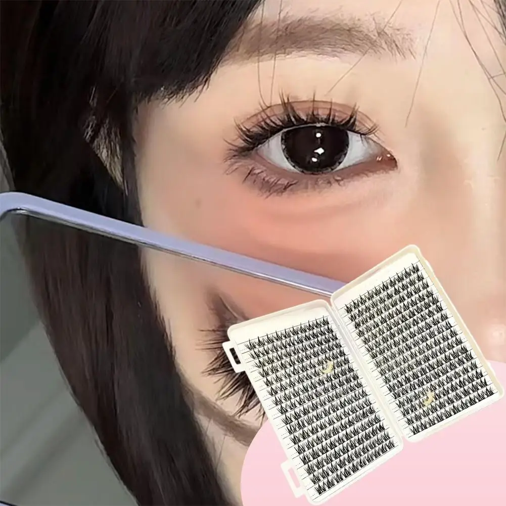 32 Reihen Große Kapazität Kleber-frei Hochwertige Cluster Wimpern Cluster Wimpern Verlängerung Professionelle Manhua Wimpern Elf Make-Up