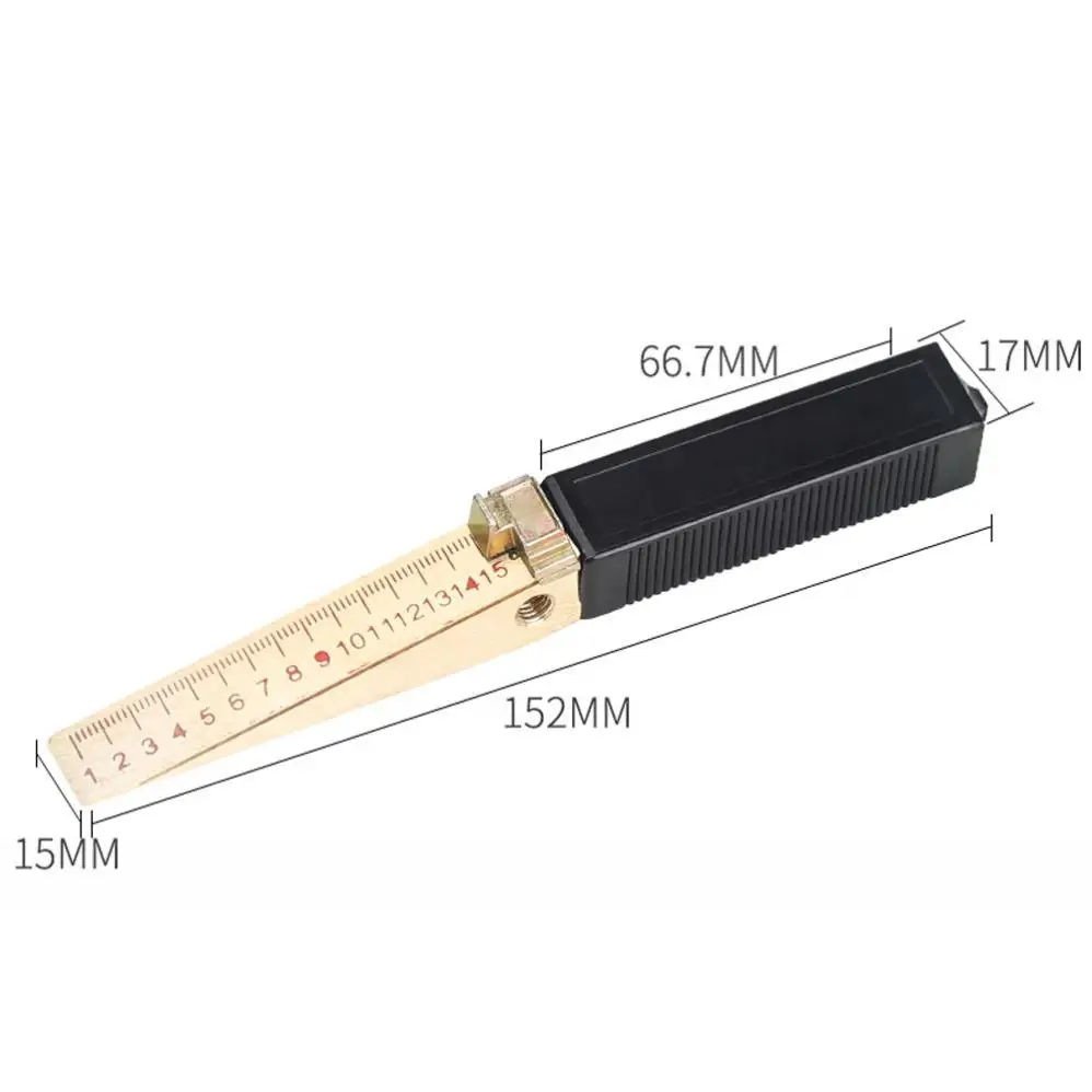 0.2/0.5mm Wedge Shaped Vernier Feeler Gauge Inspection Flatness Measuring Tools for House Engineering