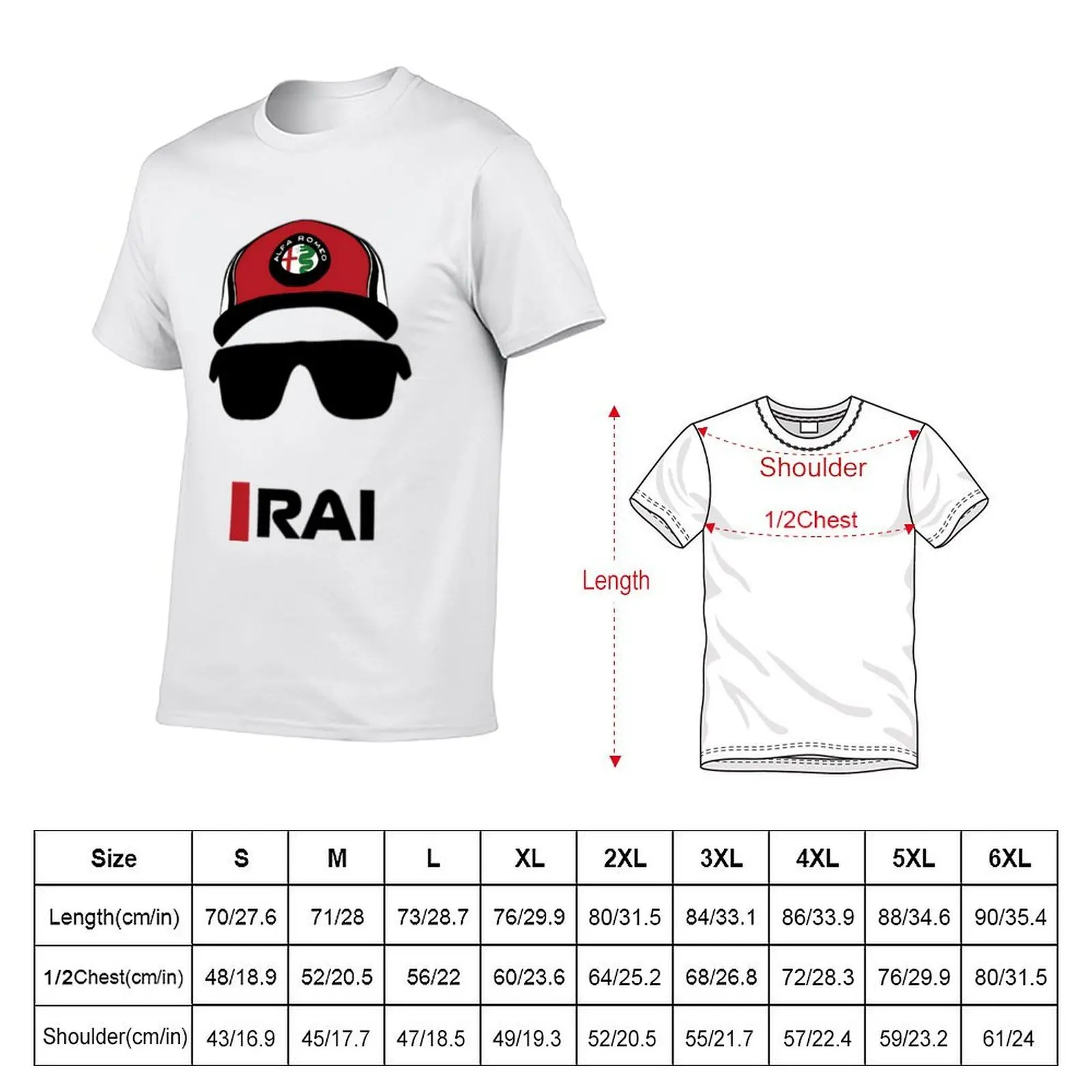 Raikkonen Glasses \t T-Shirt man t shirt cotton high quality t shirts for man graphic vintage t shirts for man slim fit T-shirt
