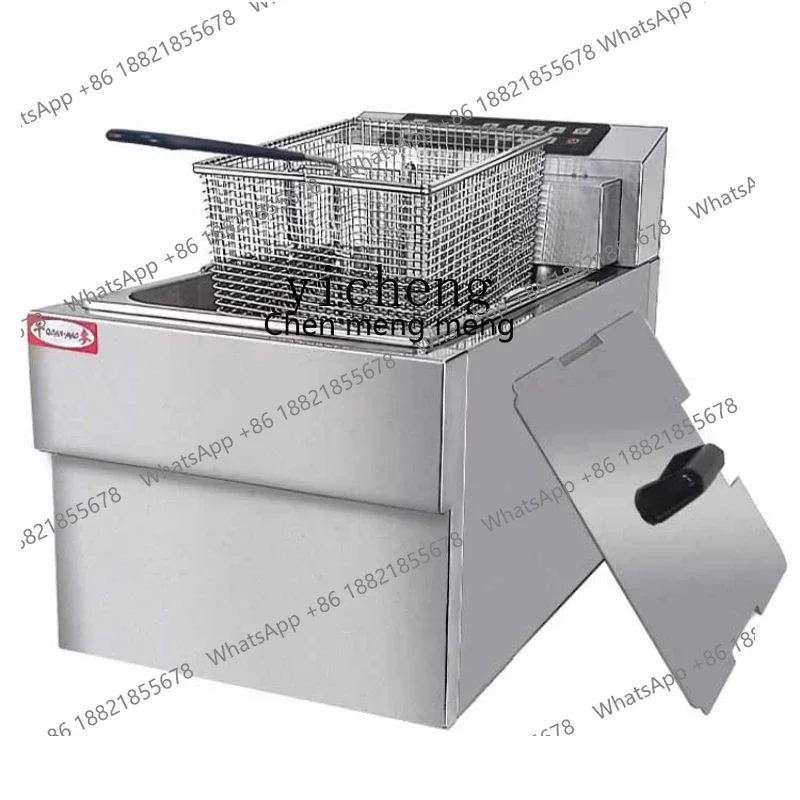 Hot sales Electric Fryer Commercial Digital Display with Timing Single Cylinder Sea Stainless Steel Fried Machine