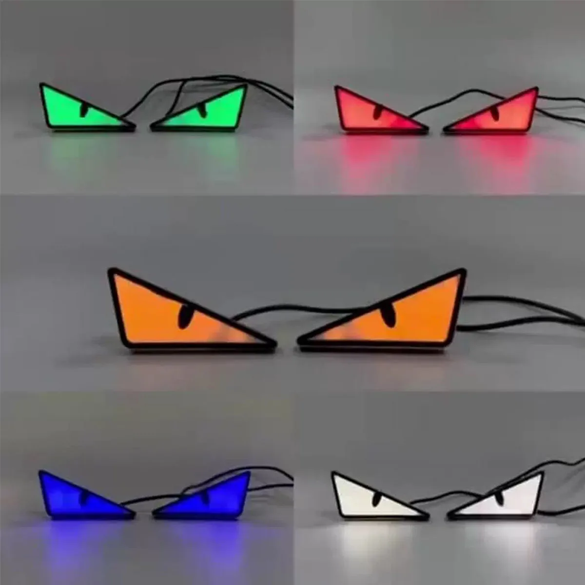 Picture 6: Universal Car LED Devil Eyes Light Demon Eyes Headlight Motorcycle Mini Turn Signal Flasher Tail Lamp Auto Decoration Lights 12V