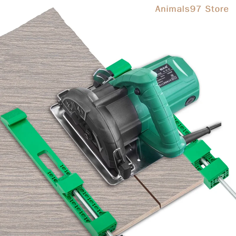 1Pc13.5-19.9cm Adjustable Cutting Machine Base Guide Electric Circular Saw Milling Positioning Clamp Tasks Woodworking Tool