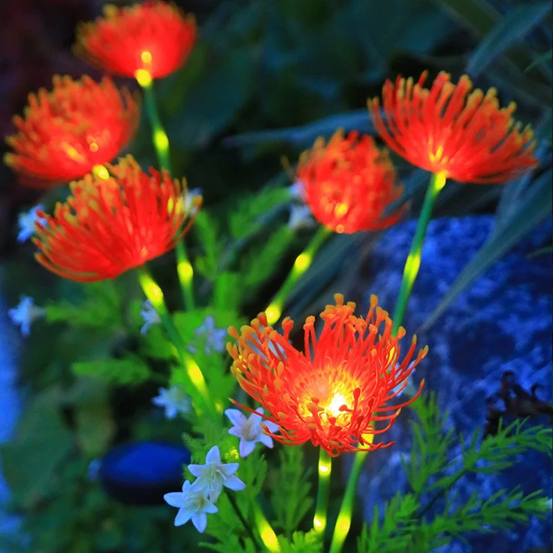 1PC Solar Powered Eternal Flower Lawn Lamp,Suitable for Courtyard,Garden,Lawn,Outdoor,Camping,Party,Christmas,Wedding Decoration