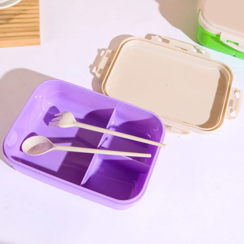 Conteneur de stockage de collation de boîte à lunch pour enfants, pot alimentaire isolé anti-fuite, camping en plein air, sandwich pique-nique, salade de fruits, scellé B, 1000ml