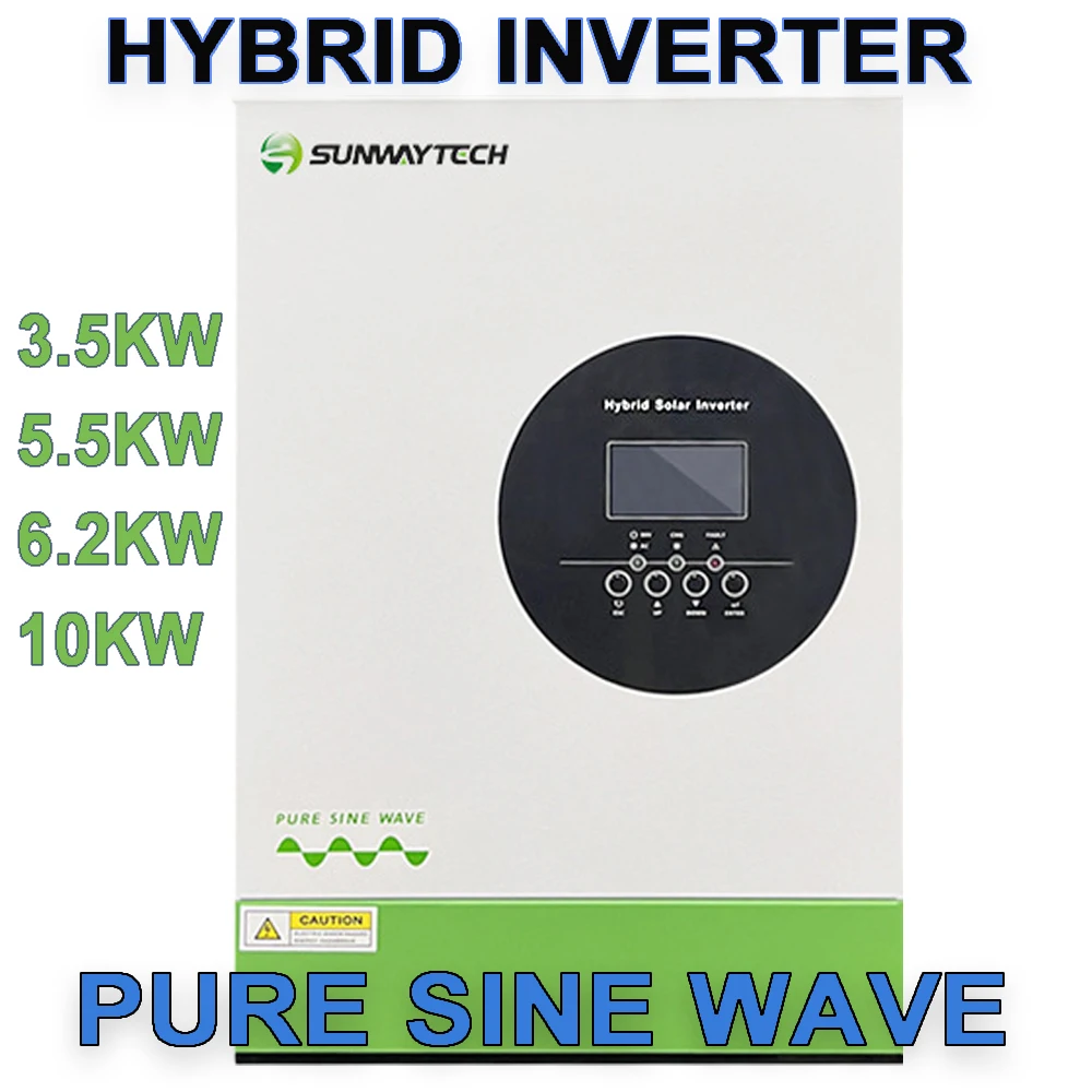

3KW 5KW 10KW Home Use Hybrid Solar Inverter Pure Sine Wave MPPT Inverters for LiFePO4 Lead Acid Battery Off and On Gird System