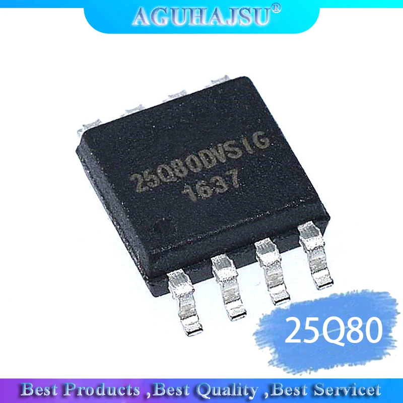 10pcs/lot 25Q80 W25X80 W25Q80BVSIG SPI FLASH 8MBit 1MB flash wide-body   original