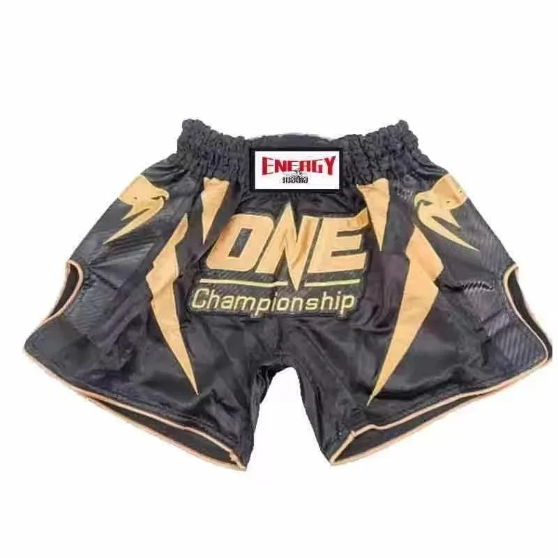 2024 Muay Thai Shorts Free Fight Pants Men\'s Training Pants Boxing Pants Sports Sanda Training Pants Fighting Breathable