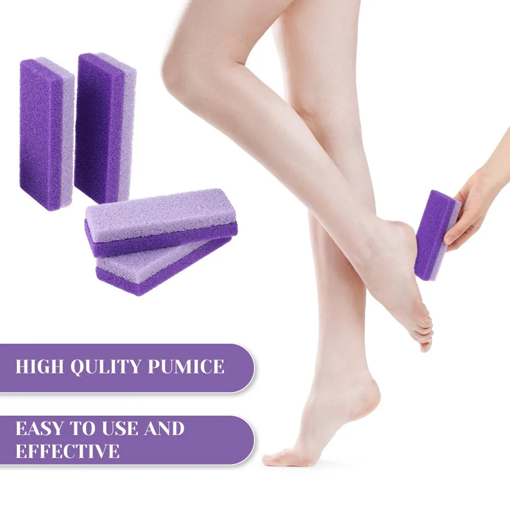 مزيل مسامير القدم الفعال حجر الخفاف ملف القدم أداة تقشير الجلد الميت للأقدام الخامة باديكير أداة تنظيف العناية بالقدم #3