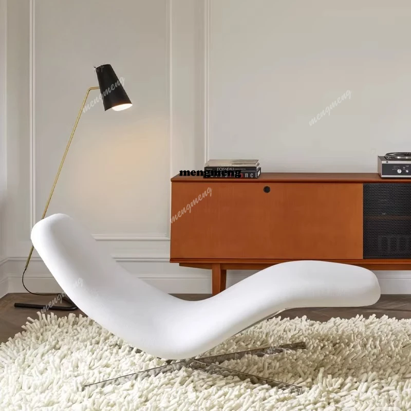 Modern minimalist designer lazy recliner living room light luxury single sofa boss office leisure chair