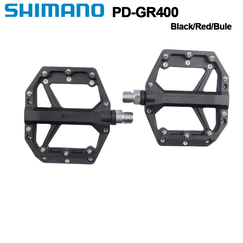 

Велосипедная педаль SHIMANO PD-GR400 GR500, плоская, черная/синяя/красная, одна пара, для повседневной езды на велосипеде