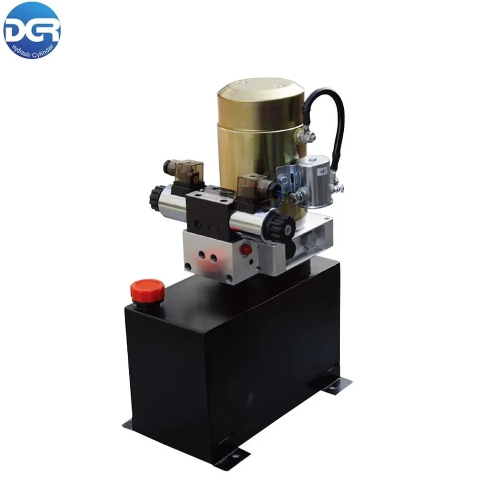 24V DC 2kW Double Acting Hydraulic Power Unit Pump Station for Dump Trailer Lift Truck Press