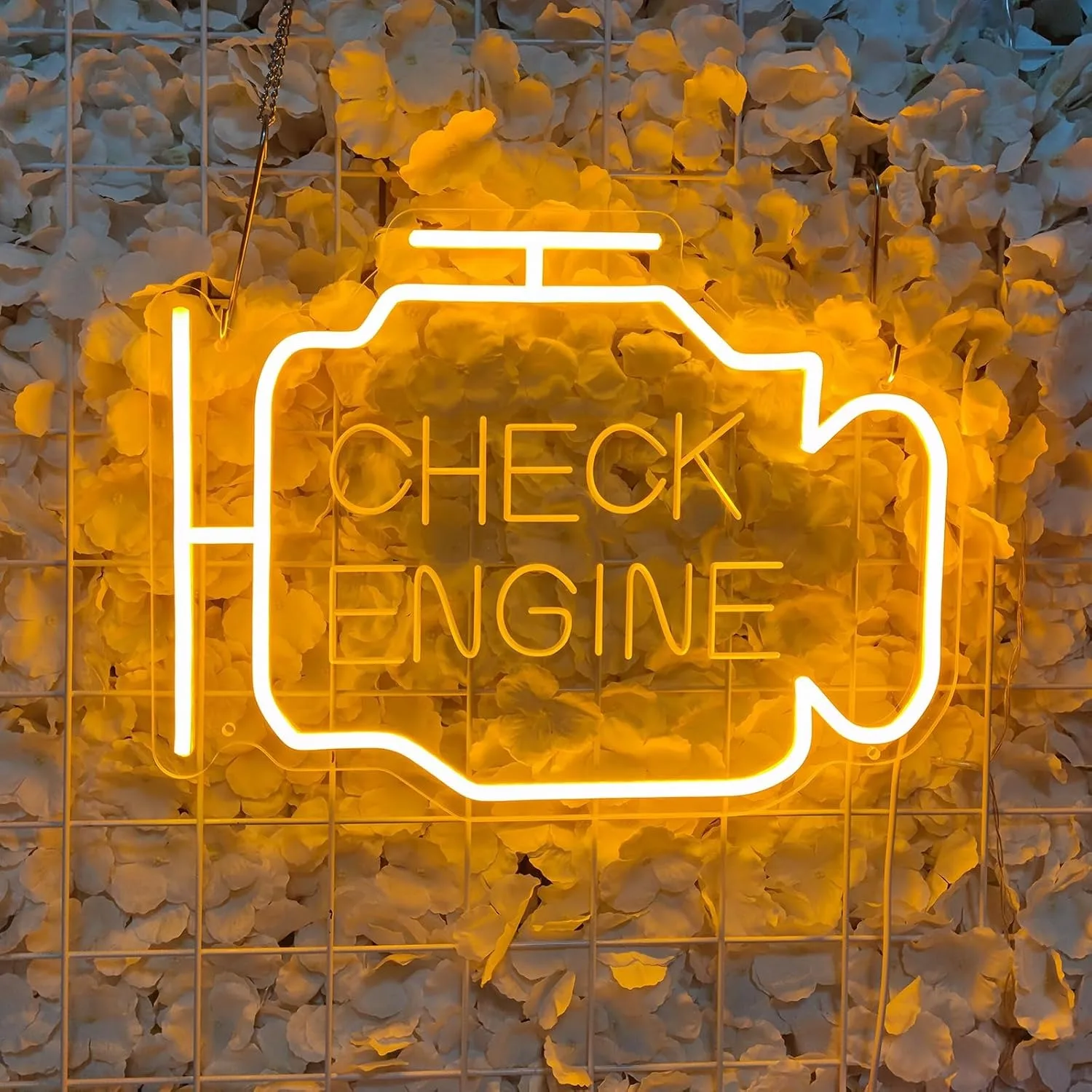 

Неоновая вывеска «Check Engine» для декора стен, светодиодный светильник для автомобиля, для мужской комнаты, гаража, ремонтной мастерской, с питанием от USB, подарок на день рождения для папы