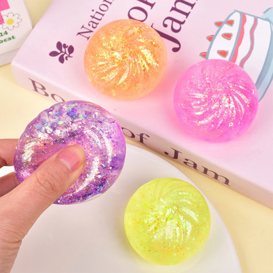 Blind box gold hidden version baozi wet and slippery rare baozi sensory steamer soft dough ball random color decompression - view 4