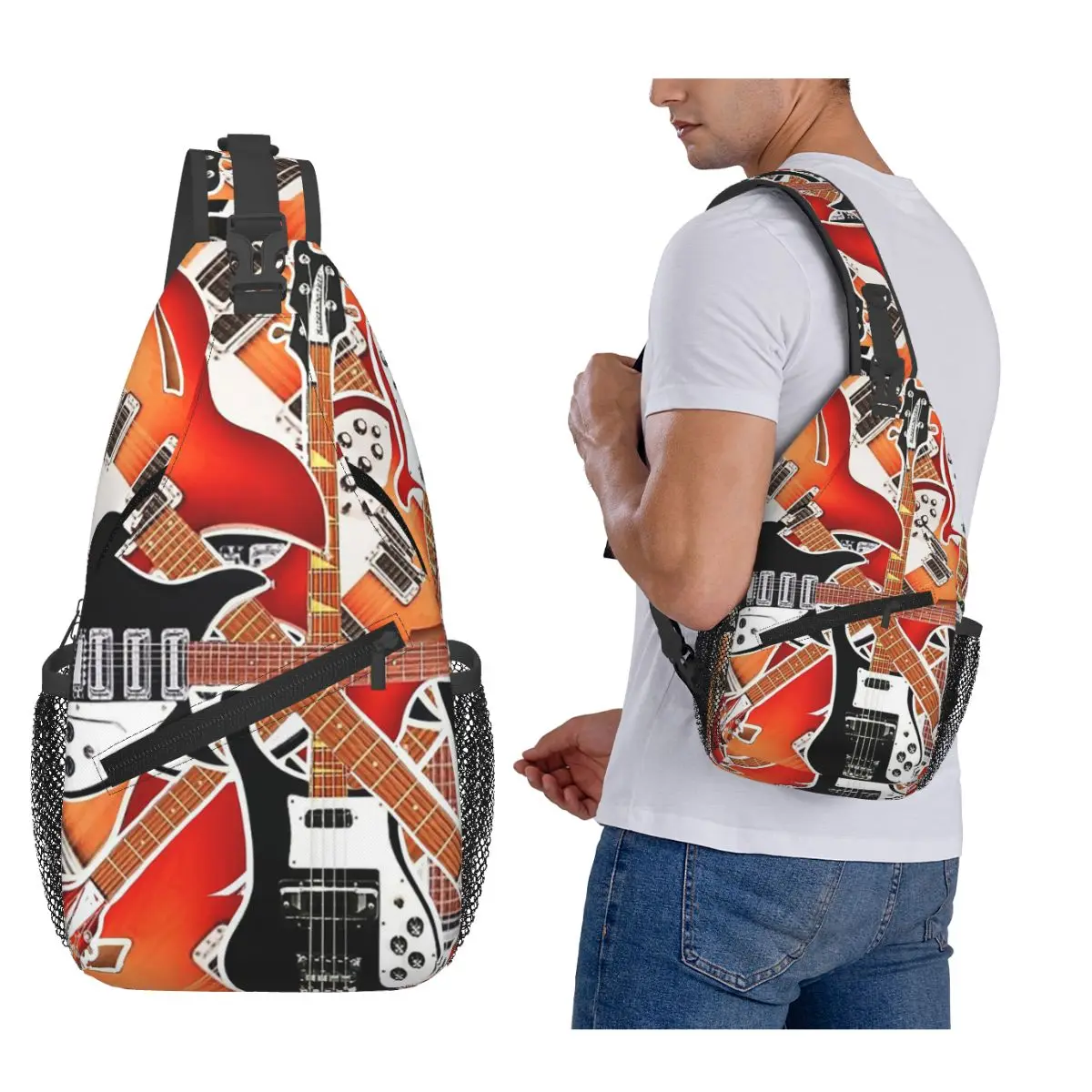 

Rickenbacker гитары и Hofner Bass нагрудная сумка мужской рюкзак через плечо нагрудная сумка дорожный походный рюкзак сумка на плечо