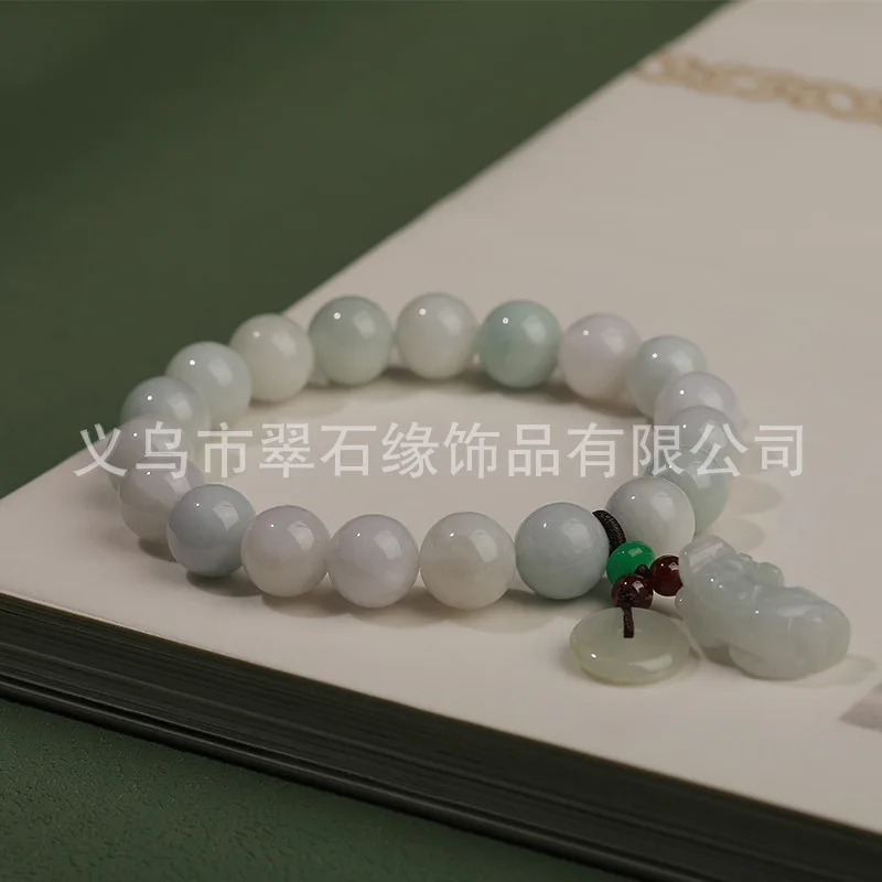 Natural A-Grade Myanmar Jade Loose String Beads Pixiu Single Circle Multi-Circle Bracelet For Women HandString