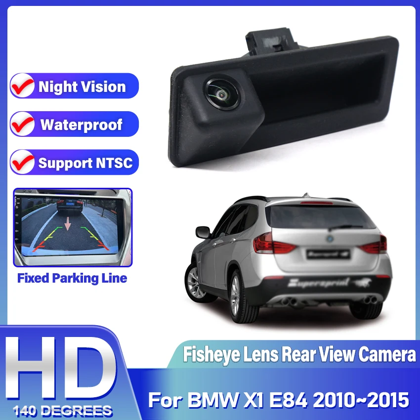 

Trunk Handle Rear View Camera For BMW X1 E84 2010 2011 2012 2013 2014 2015 CCD Night Vision Backup Reverse Parking Camera