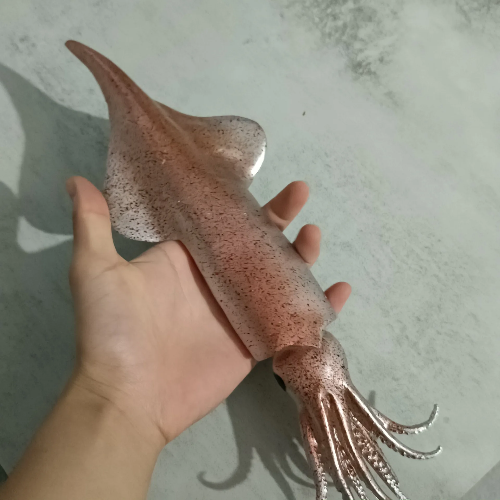 1Pcs PVC Simulation Big Squid Artificial Seafood Model Fake Food Seafood Shop Restaurant Props Ornament Wedding Party Dish Decor