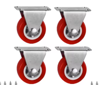 4Pcs Furniture Caster 1/1.25/1.5/2 inch PVC Universal Wheel Swivel Caster Roller Wheel For Platform Trolley Accessory Furniture
