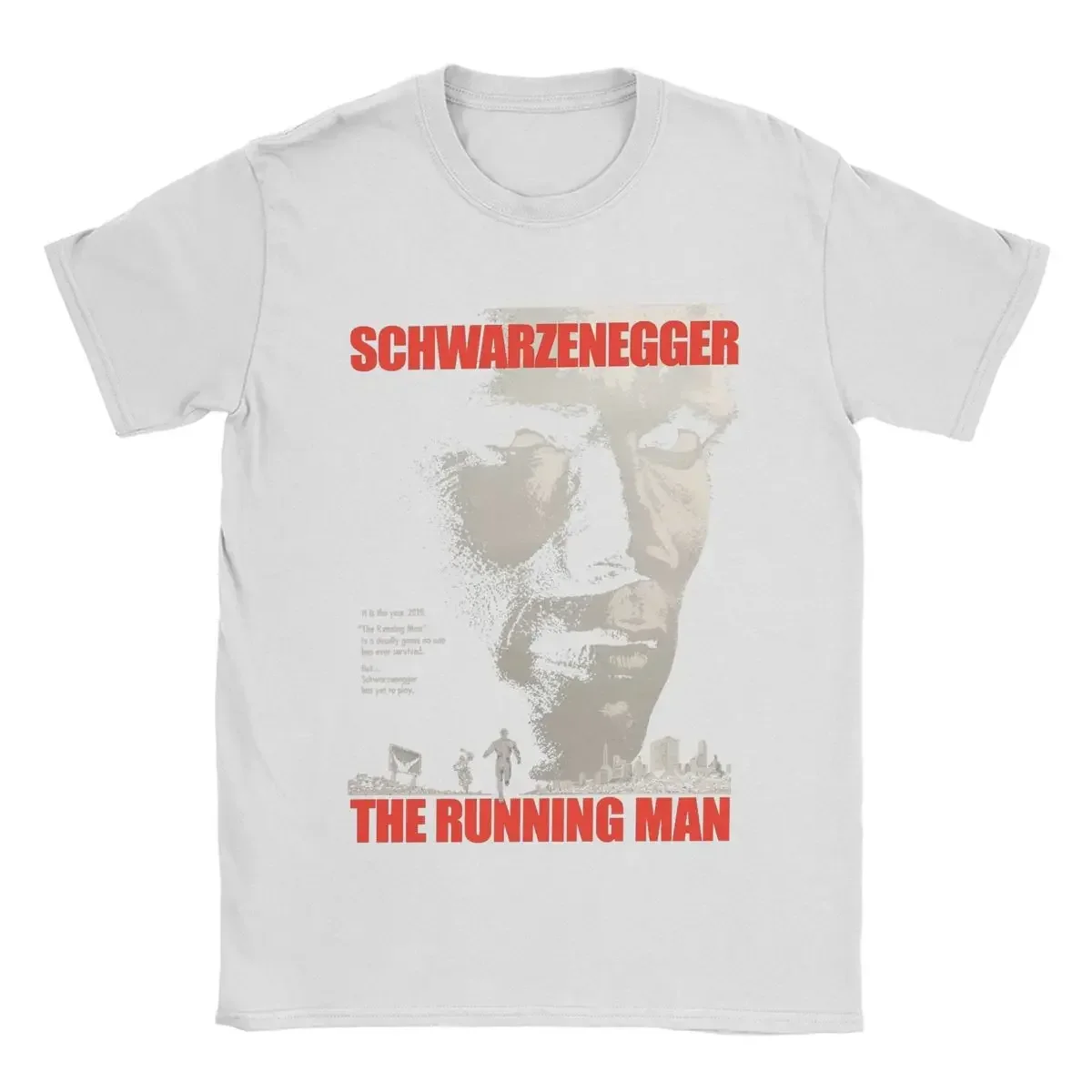 Outfits Short Sleeve Tees Printed Clothes Novelty Arnold Schwarzenegger T-Shirts for Men O Neck Cotton 2024 T Shirts streetwear