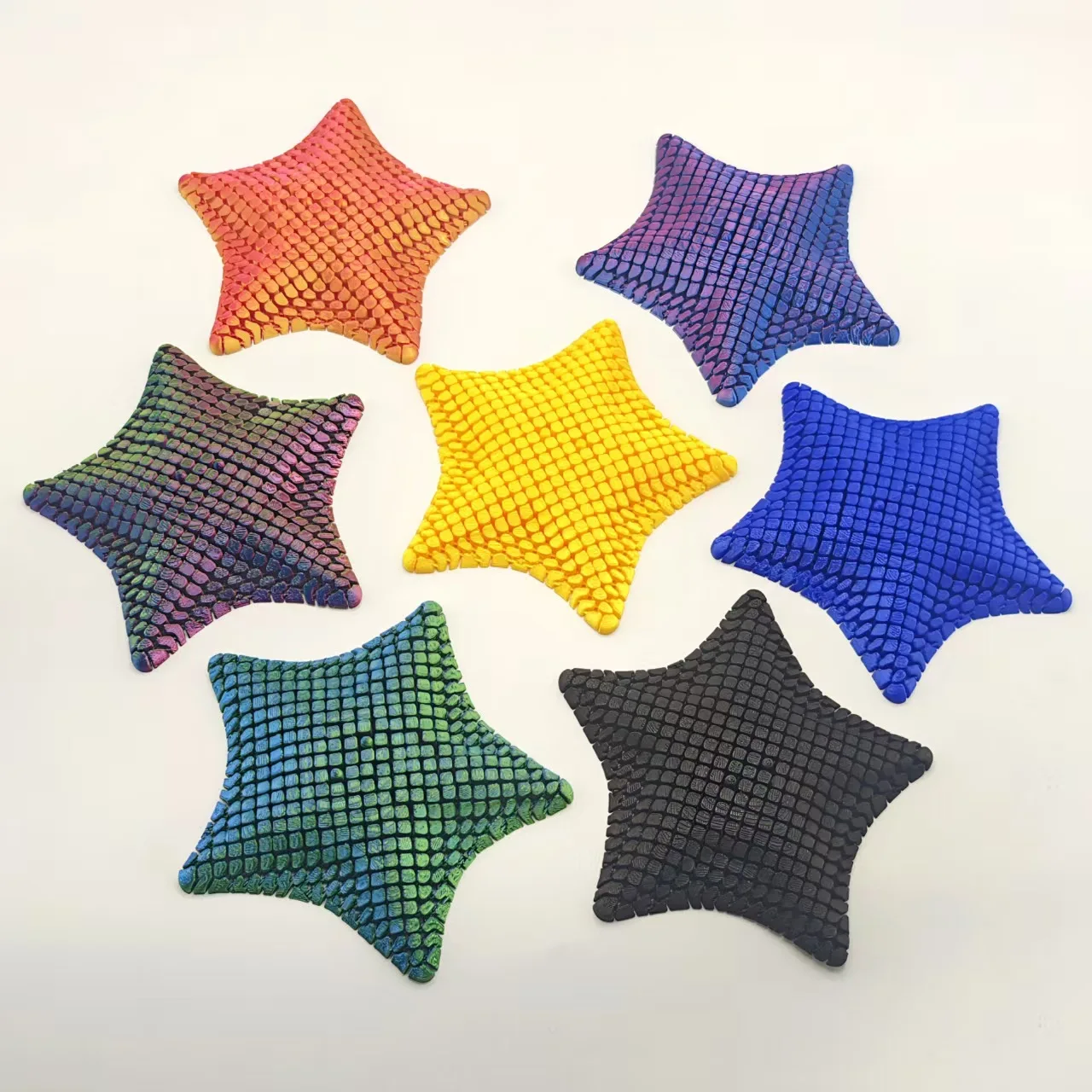 Fidget Toy Flexible Desk Decor 3D Printed Articulated Starfish Stress Relief Gift for Kids and Adults Visual toys